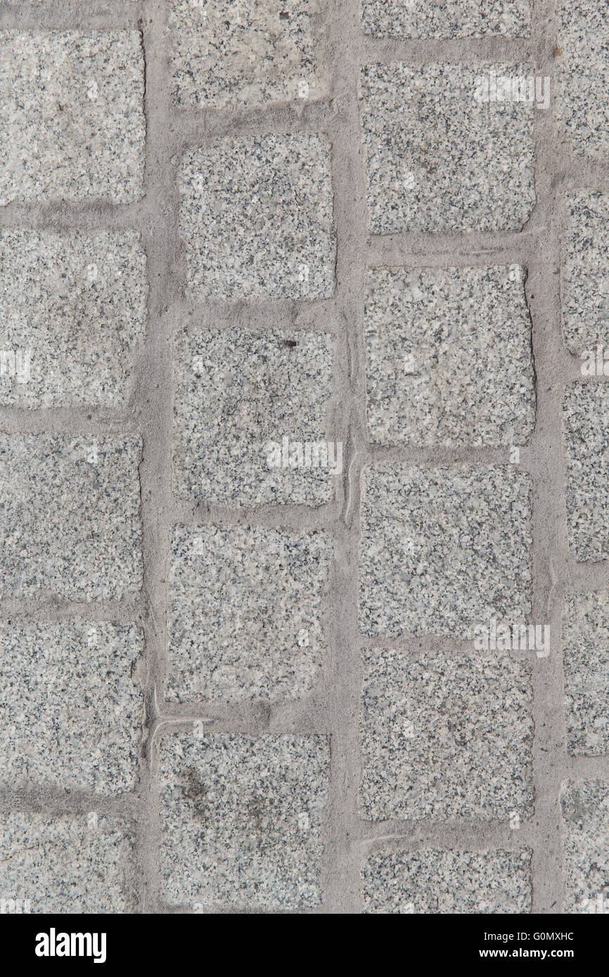 close up of paving stone or facade tile texture Stock Photo