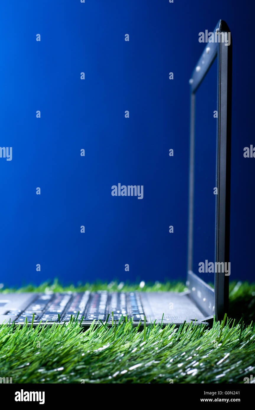 Slim laptop side view hi-res stock photography and images - Alamy