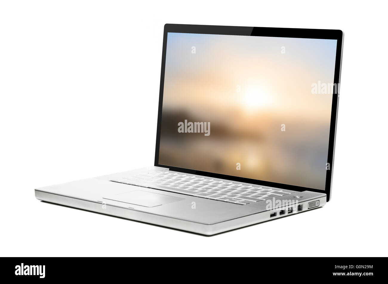 White laptop still life hi-res stock photography and images - Alamy