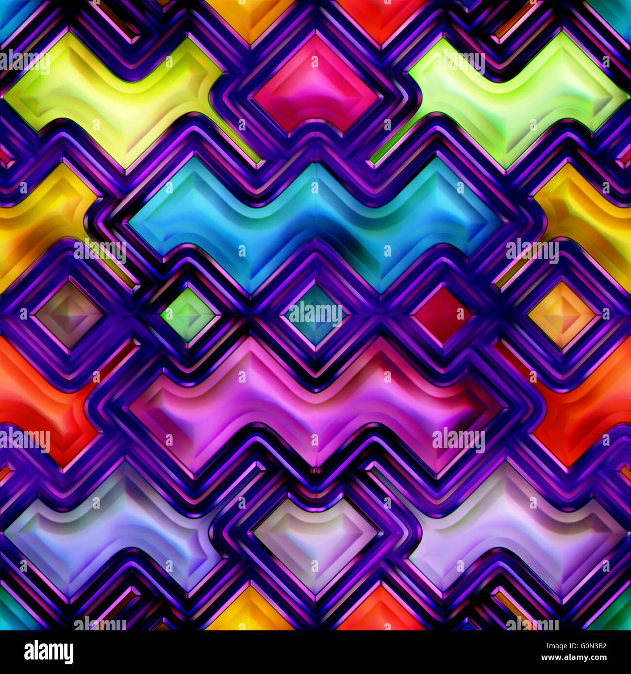 Block Dimensional Color Examples Color blocks background. Seamless 3D illustration Stock Photo - Alamy