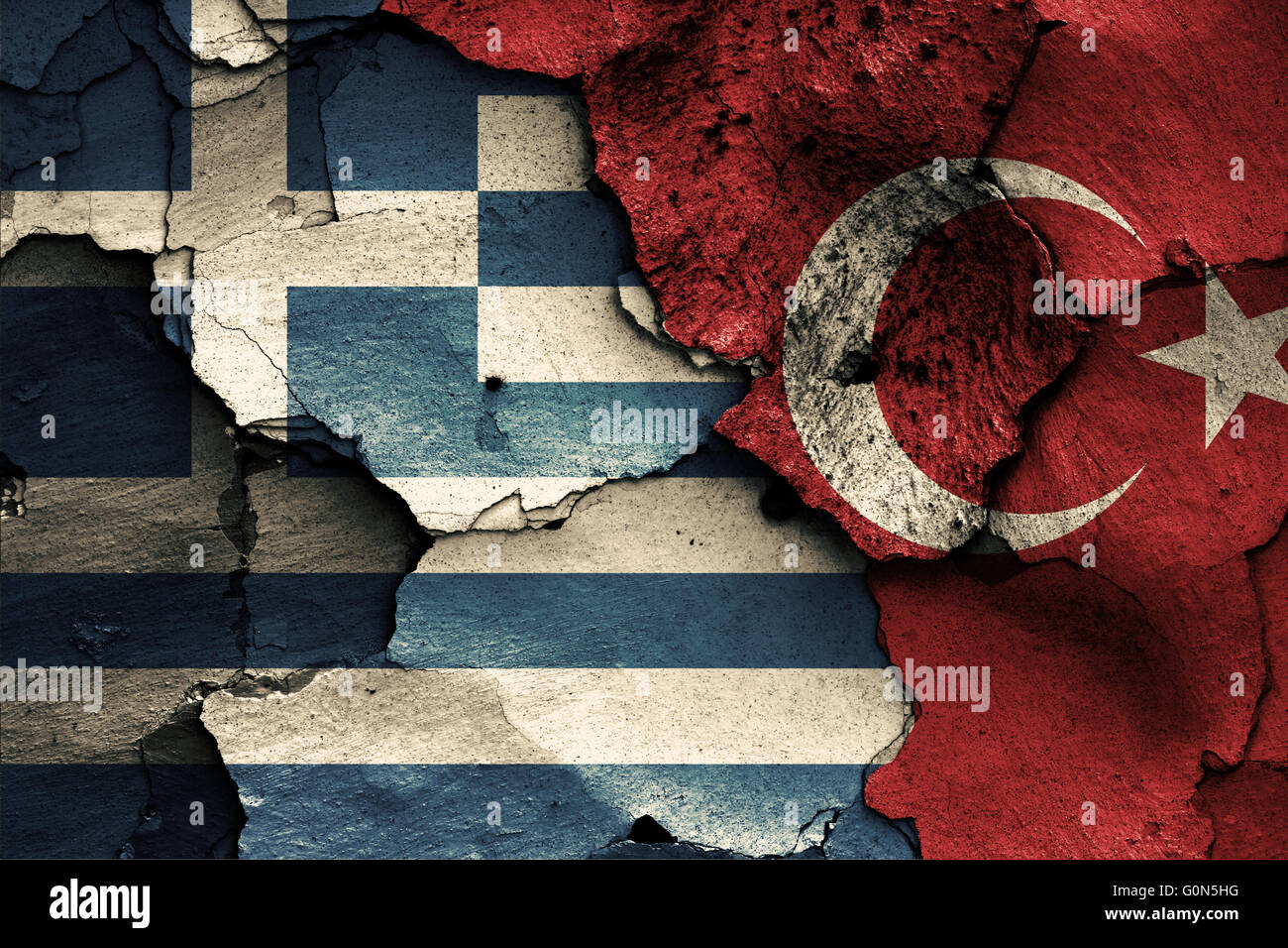Turkey greece flag hires stock photography and images Alamy