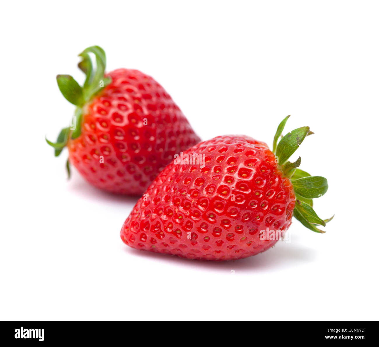 fresh ripe strawberries isolated on white background Stock Photo - Alamy