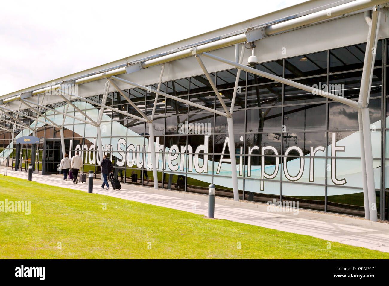 London Southend airport terminal exterior, Southend, Essex UK Stock Photo