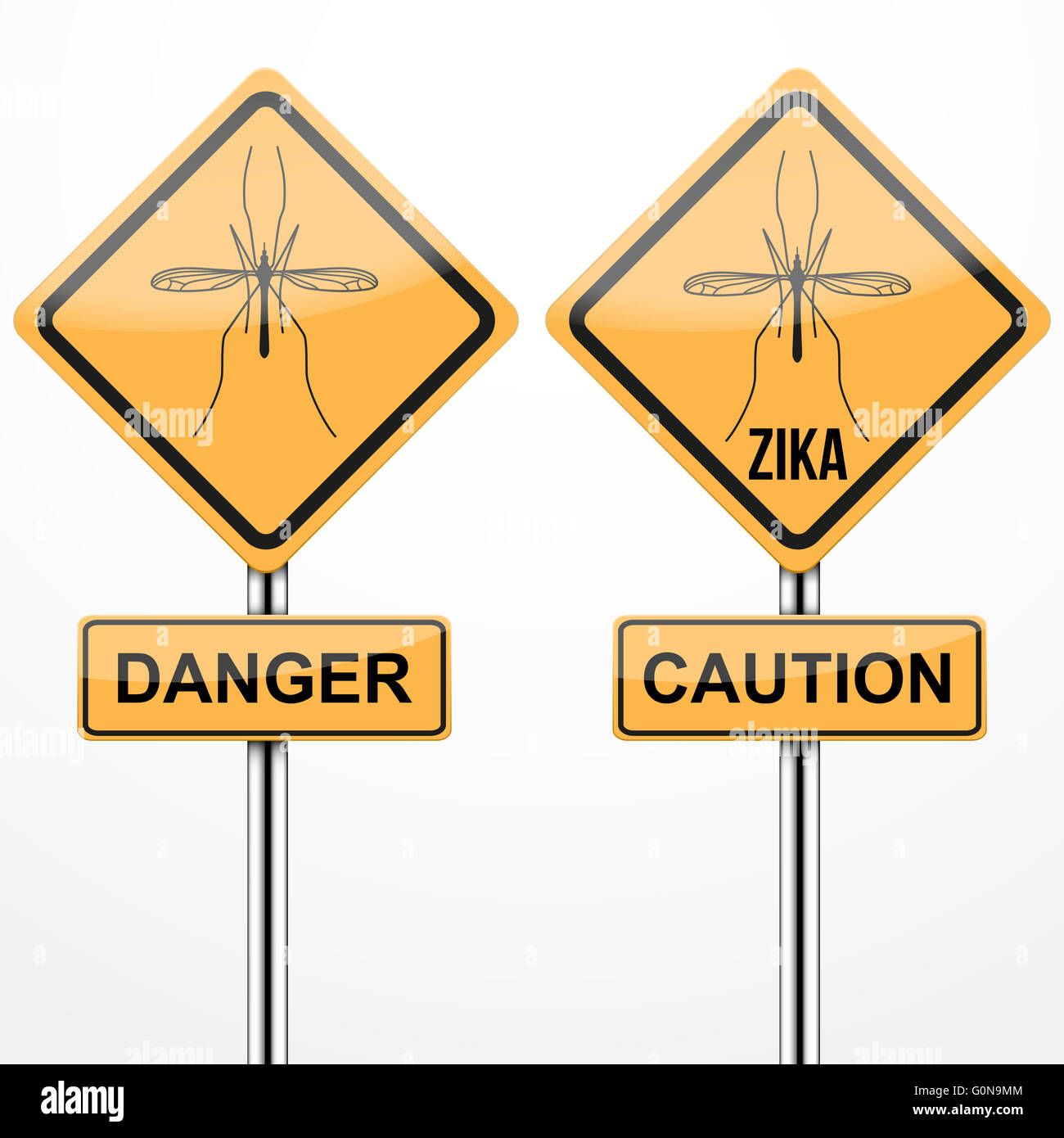 Zika virus warning sign Stock Photo Alamy