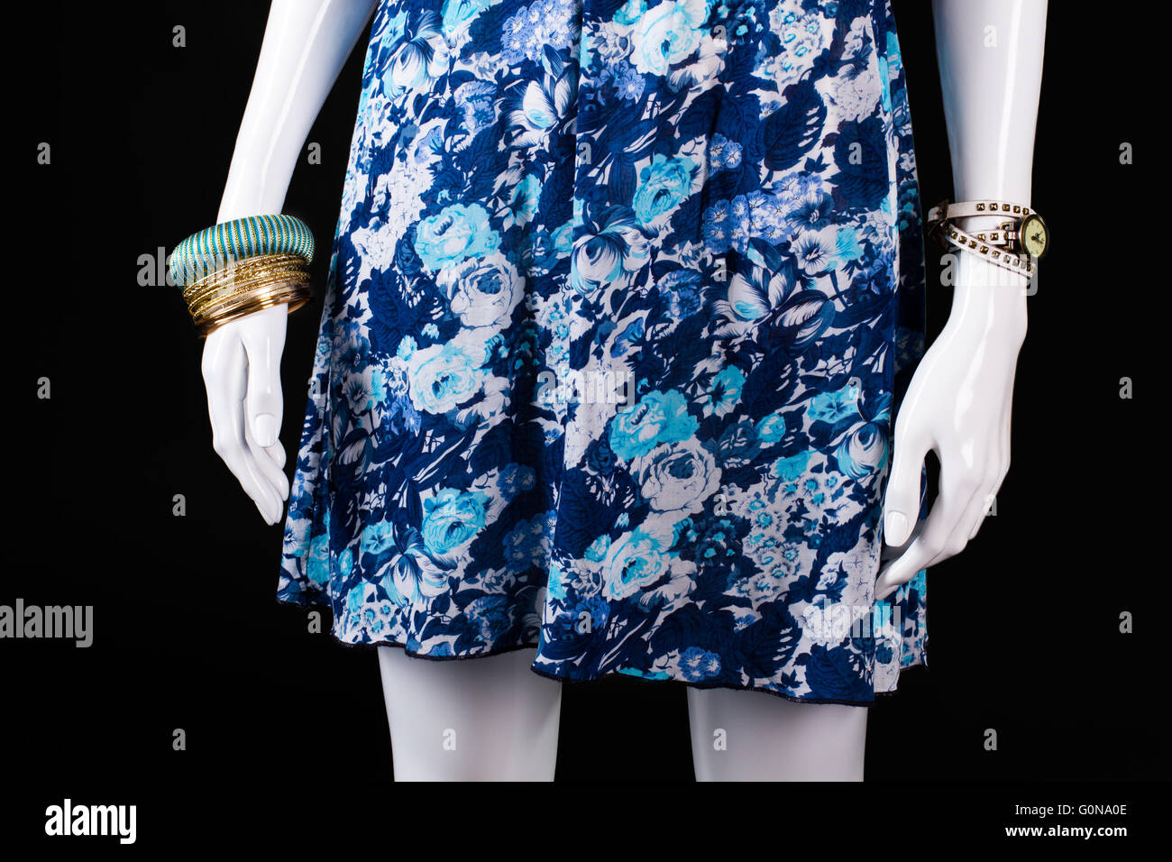 White gold dress blue black hi-res stock photography and images - Alamy