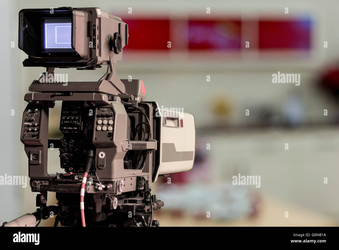 a professional television camera Stock Photo