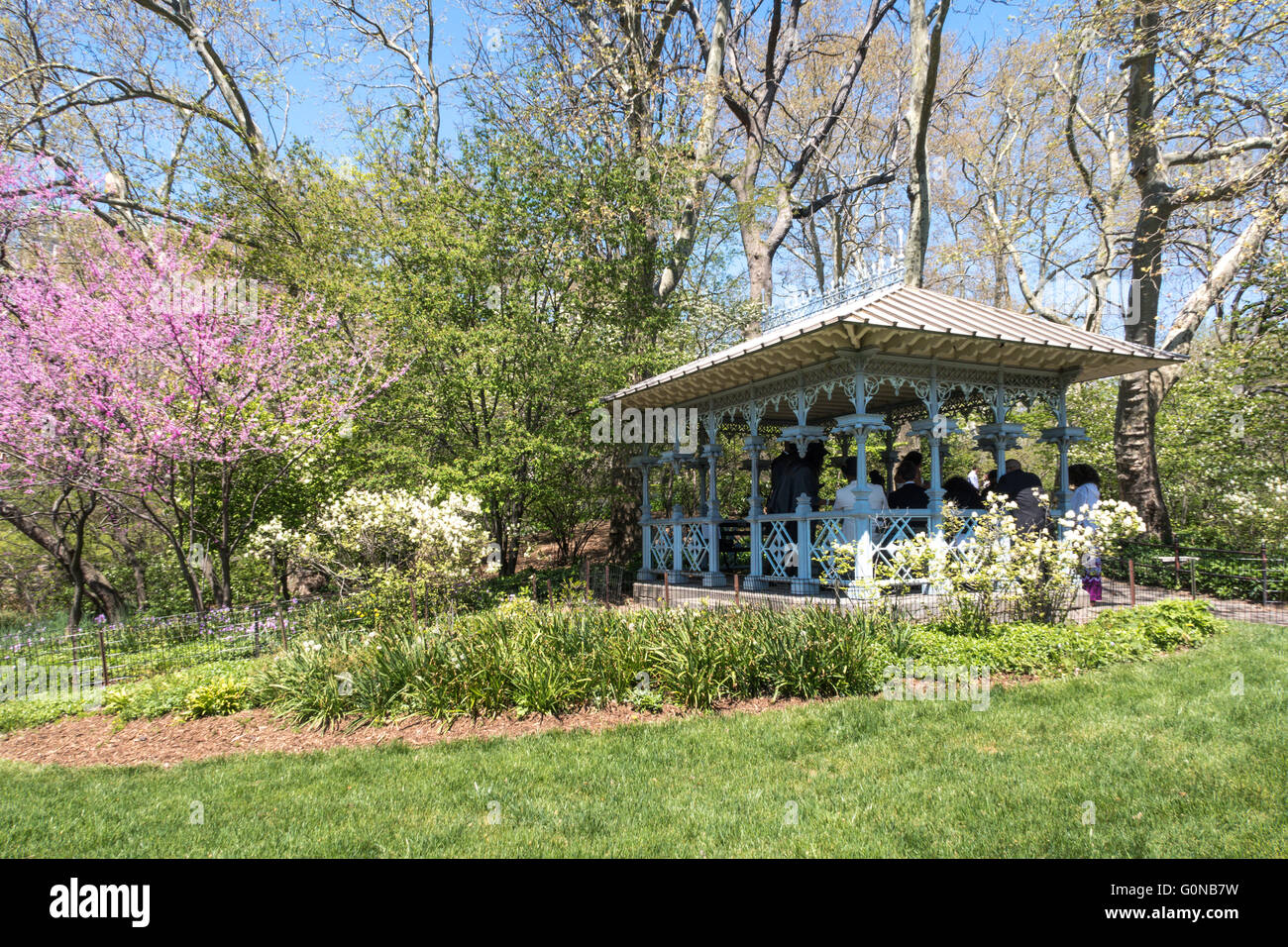 Ladies Pavilion, The Hernshead, Central Park, NYC Stock Photo Alamy