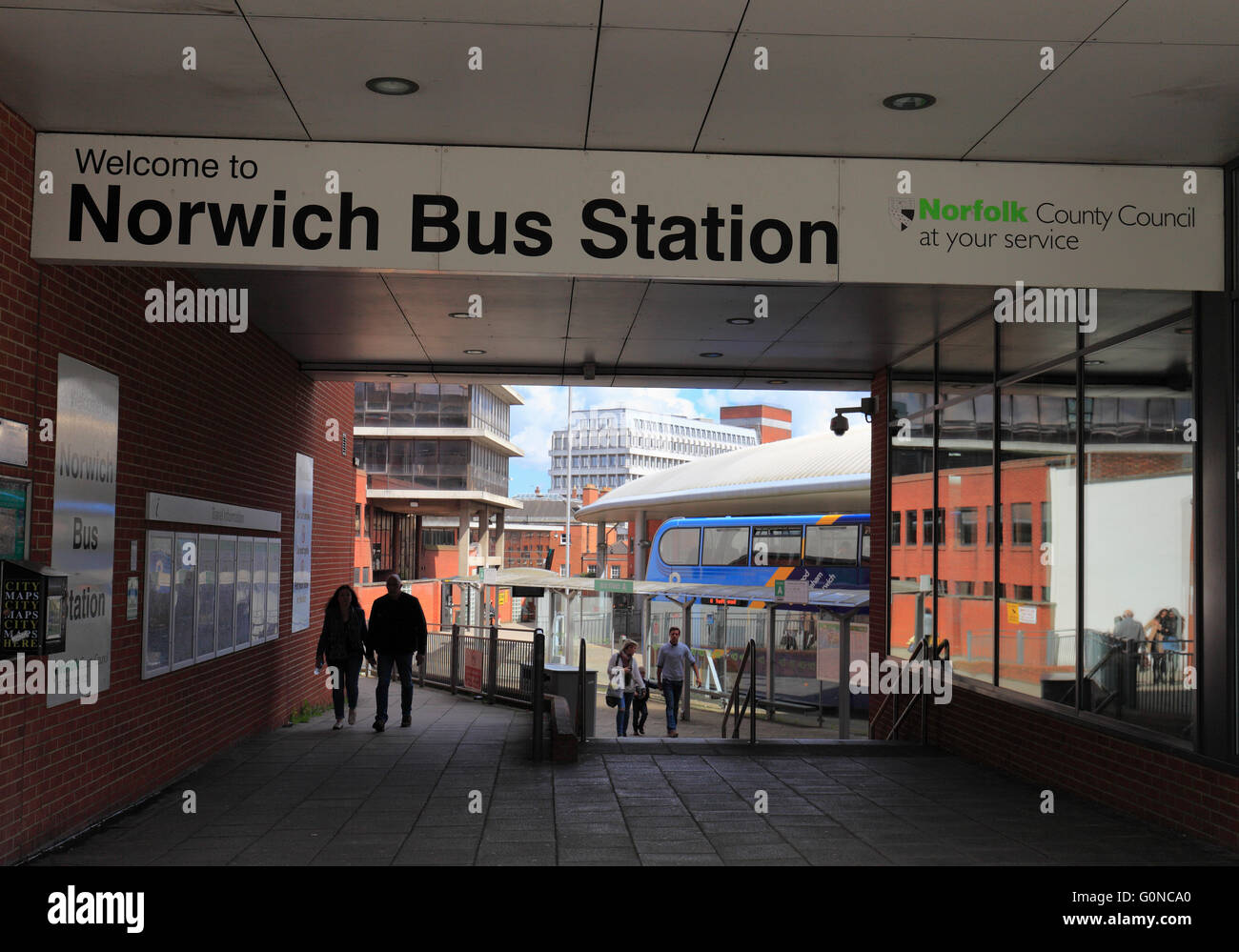 Norwich Bus Station, Norfolk, England, UK Stock Photo Alamy