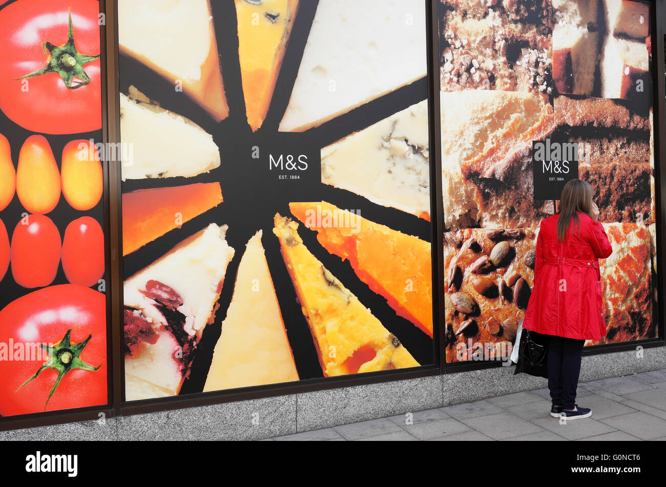 Marks and & Spencer food red Stock Photo Alamy