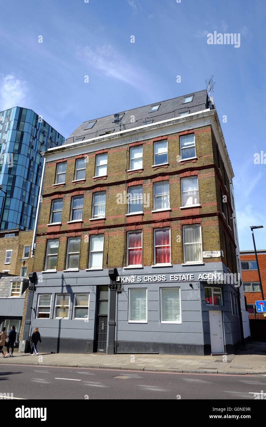 King's Cross Estate Agent on Pentonville Road, London Stock Photo Alamy
