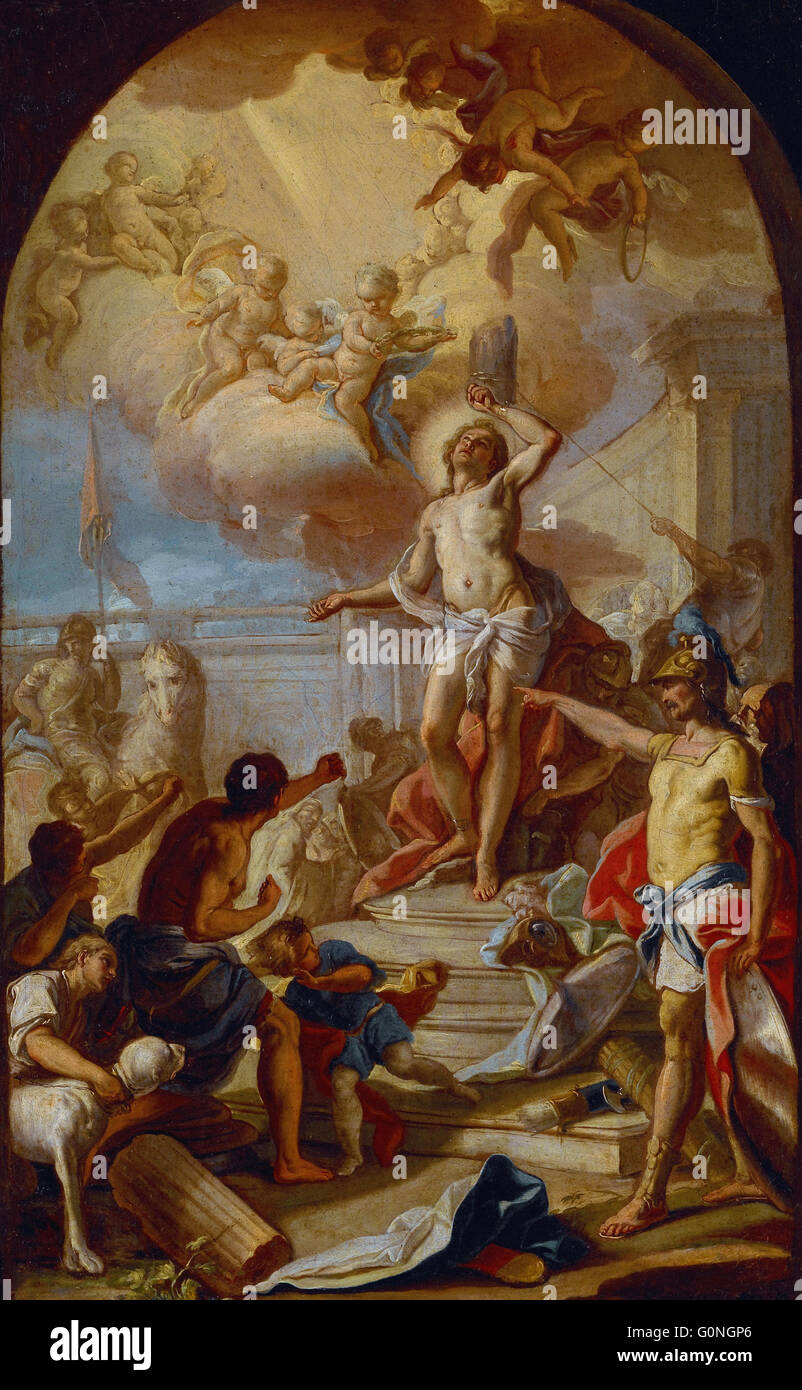 Diana, Giacinto - The Martyrdom of St. Sebastian Stock Photo