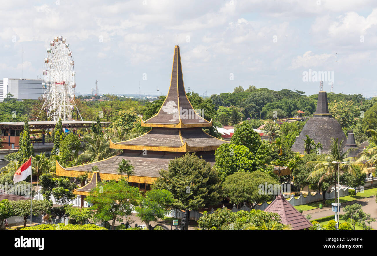 View over Taman Mini Park, Jakarta Stock Photo - Alamy