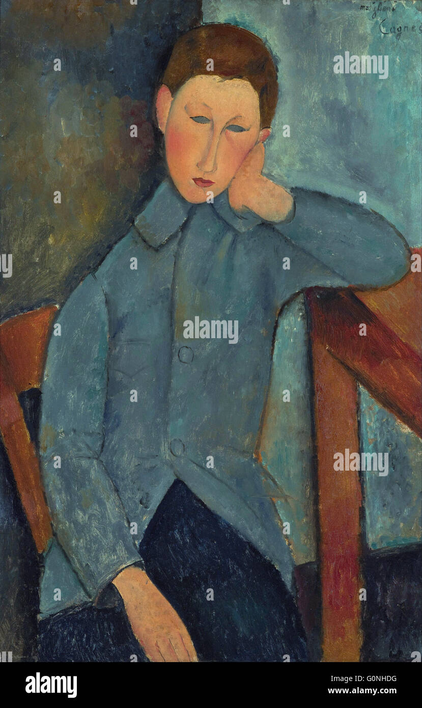 Modigliani, Amedeo - The Boy Stock Photo