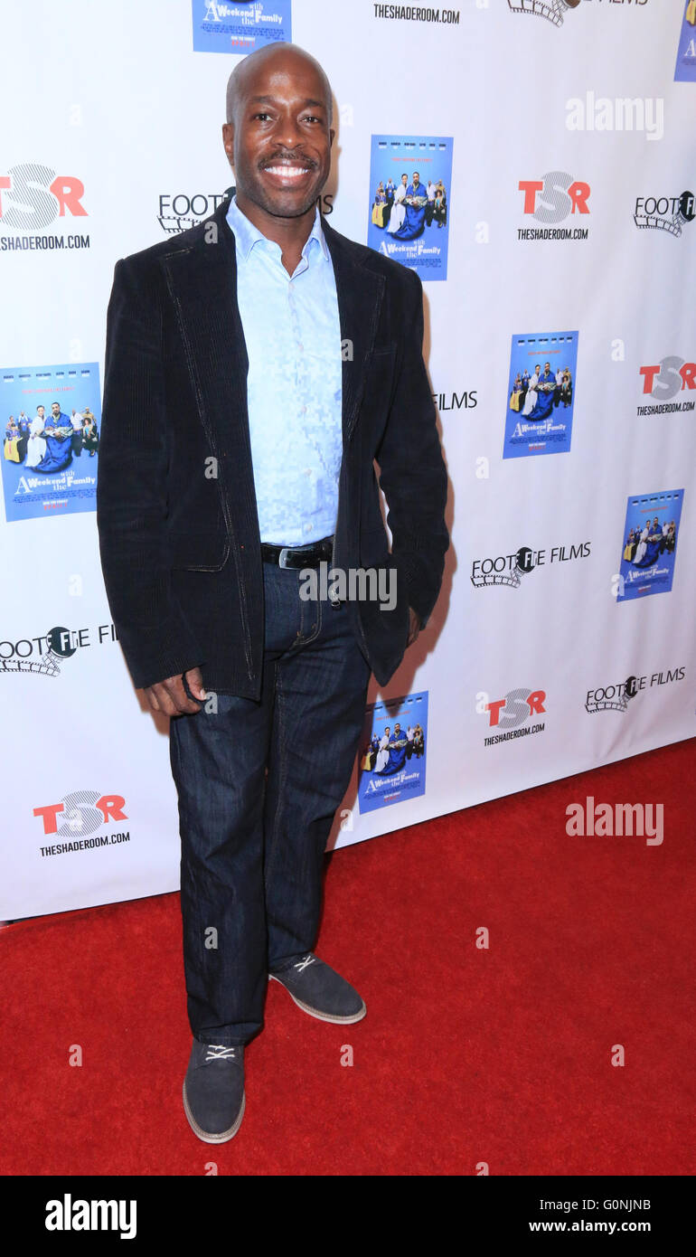 Premiere of 'A Weekend With The Family'  Featuring: Parnell Damone Marcano Where: Los Angeles, California, United States When: 31 Mar 2016 Stock Photo