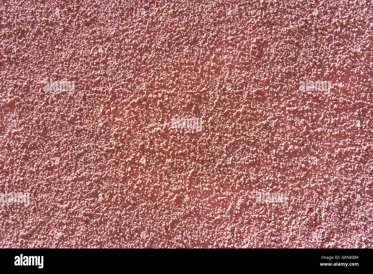 Very rough pink plaster Stock Photo
