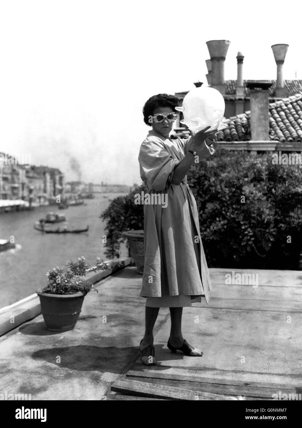 Peggy Guggenheim: Art Addict is a portrait of a patron of the arts extraordinaire who transformed a modest fortune and impeccable taste into one of the premiere collections of twentieth century art, directed by Lisa Immordino Vreeland.  This photograph is for editorial use only and is the copyright of the film company and/or the photographer assigned by the film or production company and can only be reproduced by publications in conjunction with the promotion of the above Film. A Mandatory Credit to the film company is required. The Photographer should also be credited when known. Stock Photo