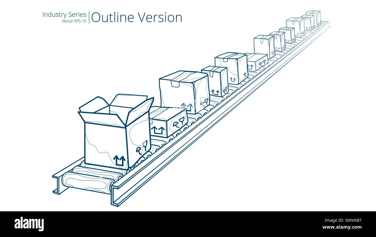 Conveyor Stock Vector Images Alamy