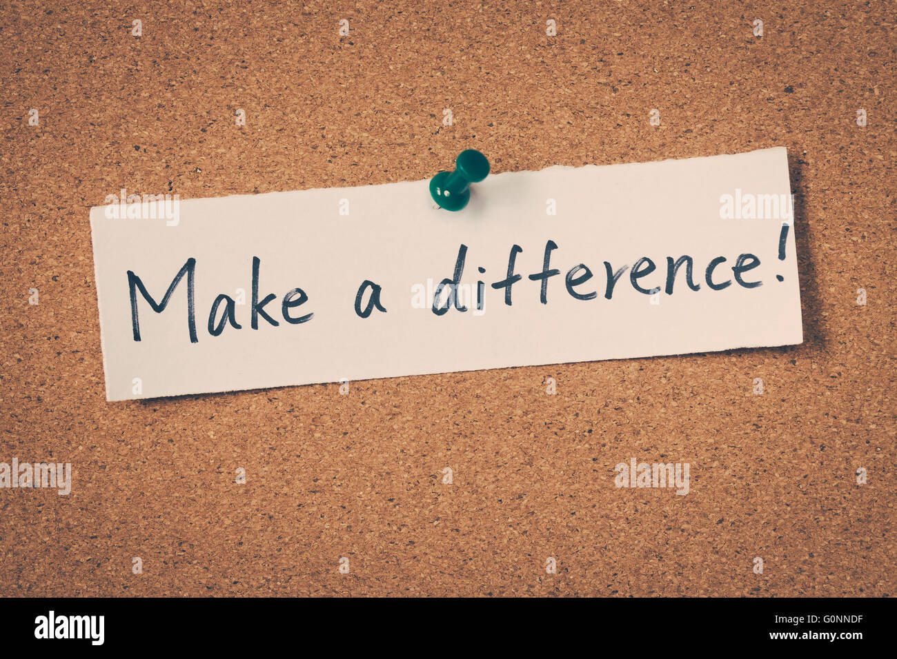 Make a difference Stock Photo