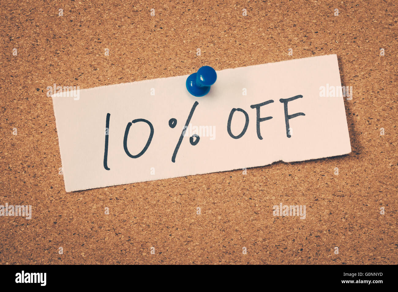 10% ten percent off Stock Photo