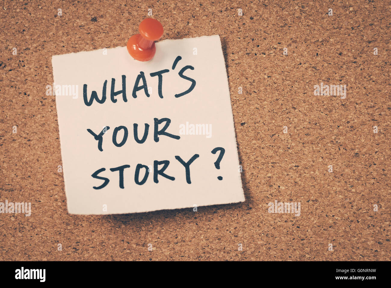 What's your story Stock Photo