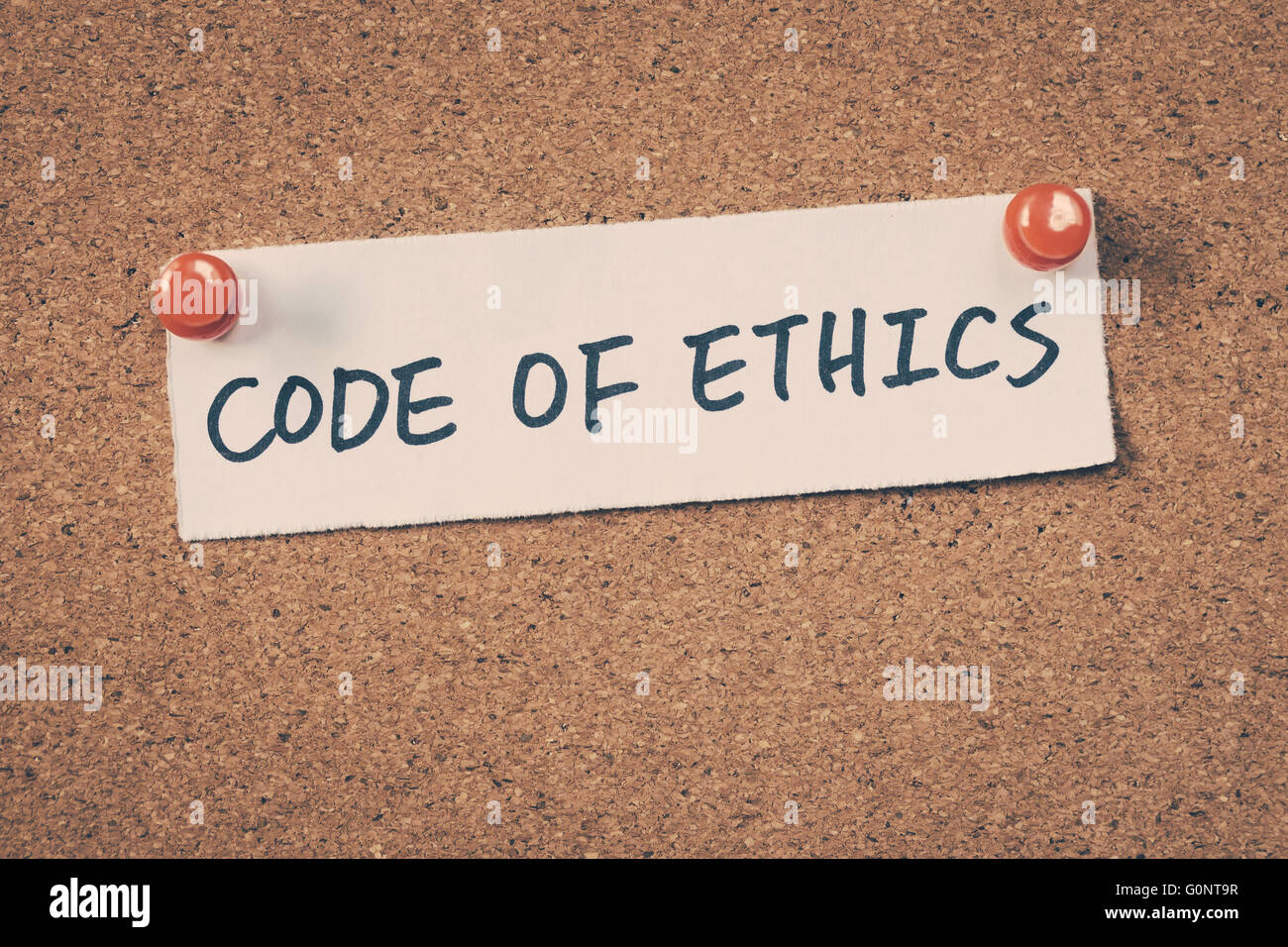 Code of ethics Stock Photo