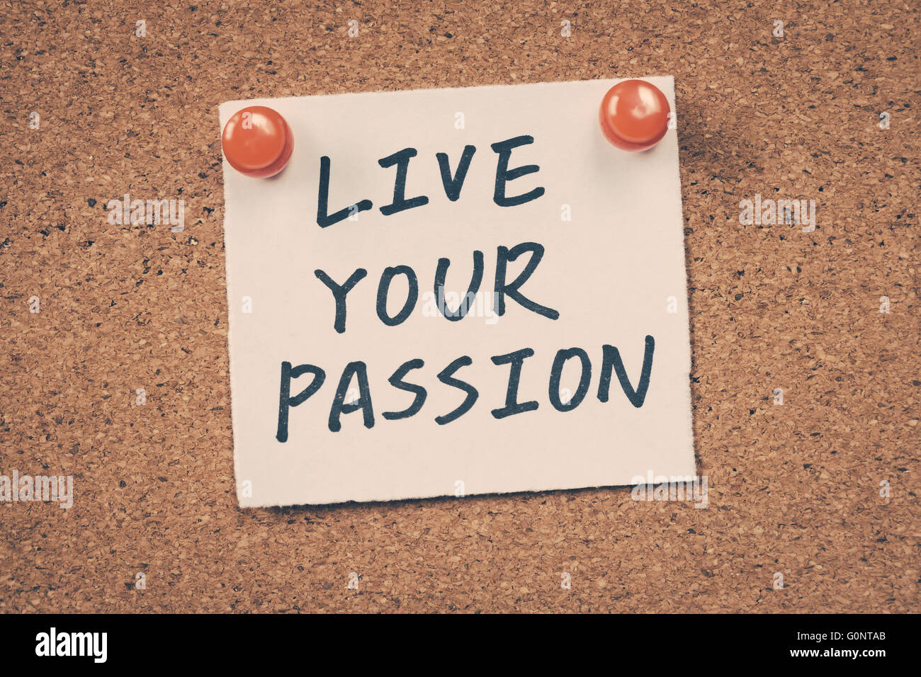 Live your passion Stock Photo