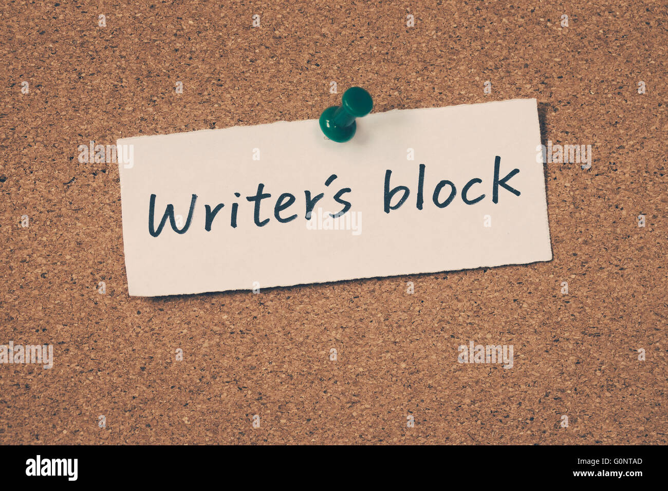 Writer's block Stock Photo