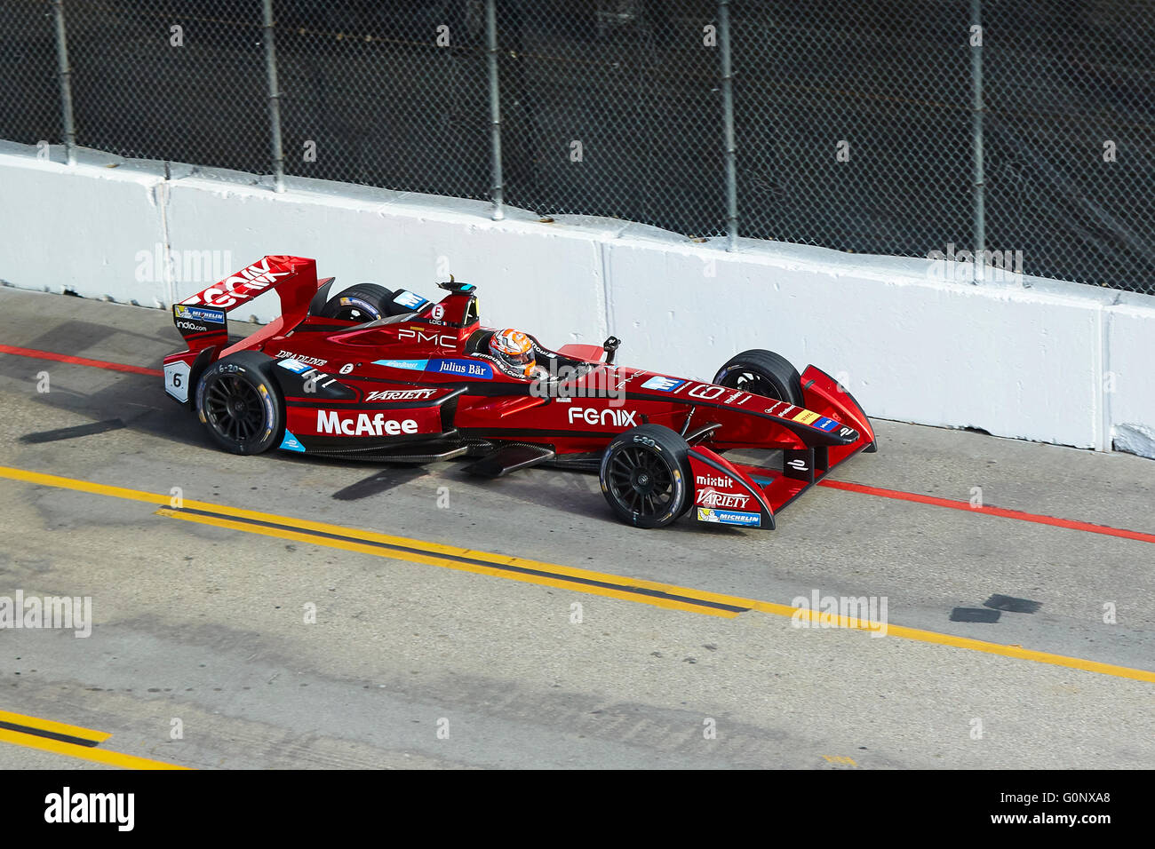 Zero Emission Racing Car At The Long Beach Formula E Grand Prix Race