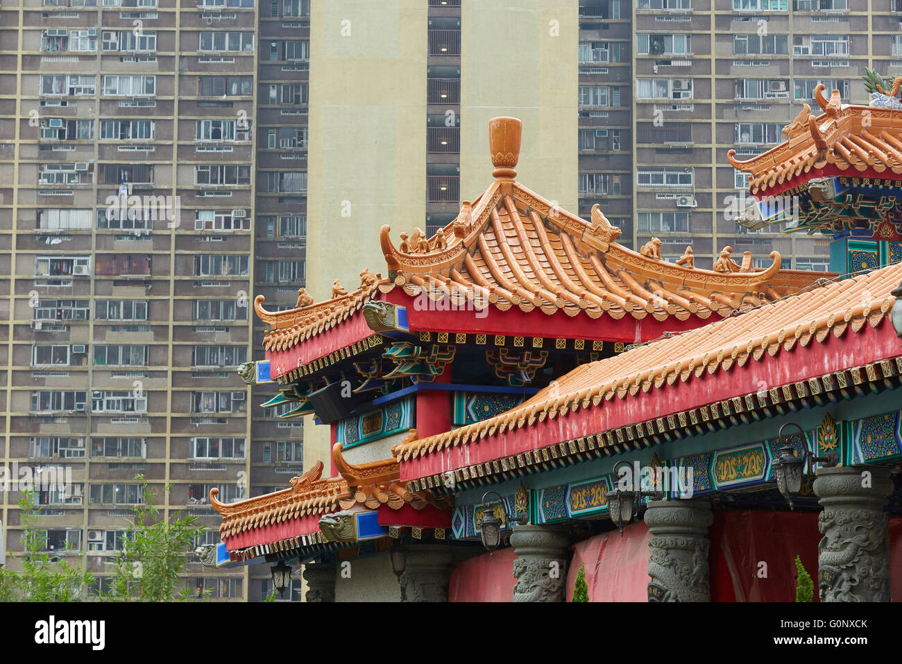 Wong Tai Sin Temple, Hong Kong. Stock Photo