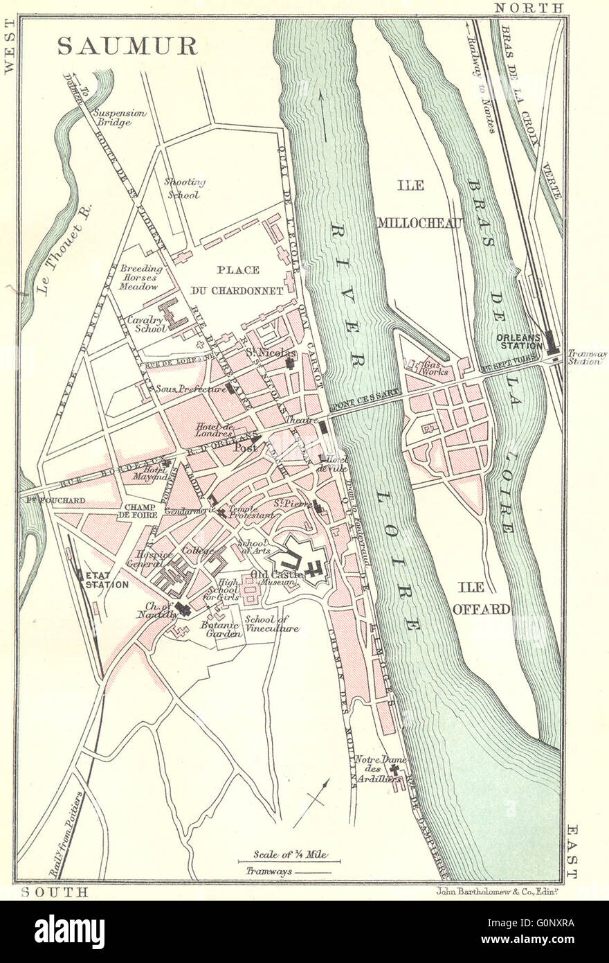 saumur-town-city-plan-de-la-ville-maine-et-loire-1914-antique-map