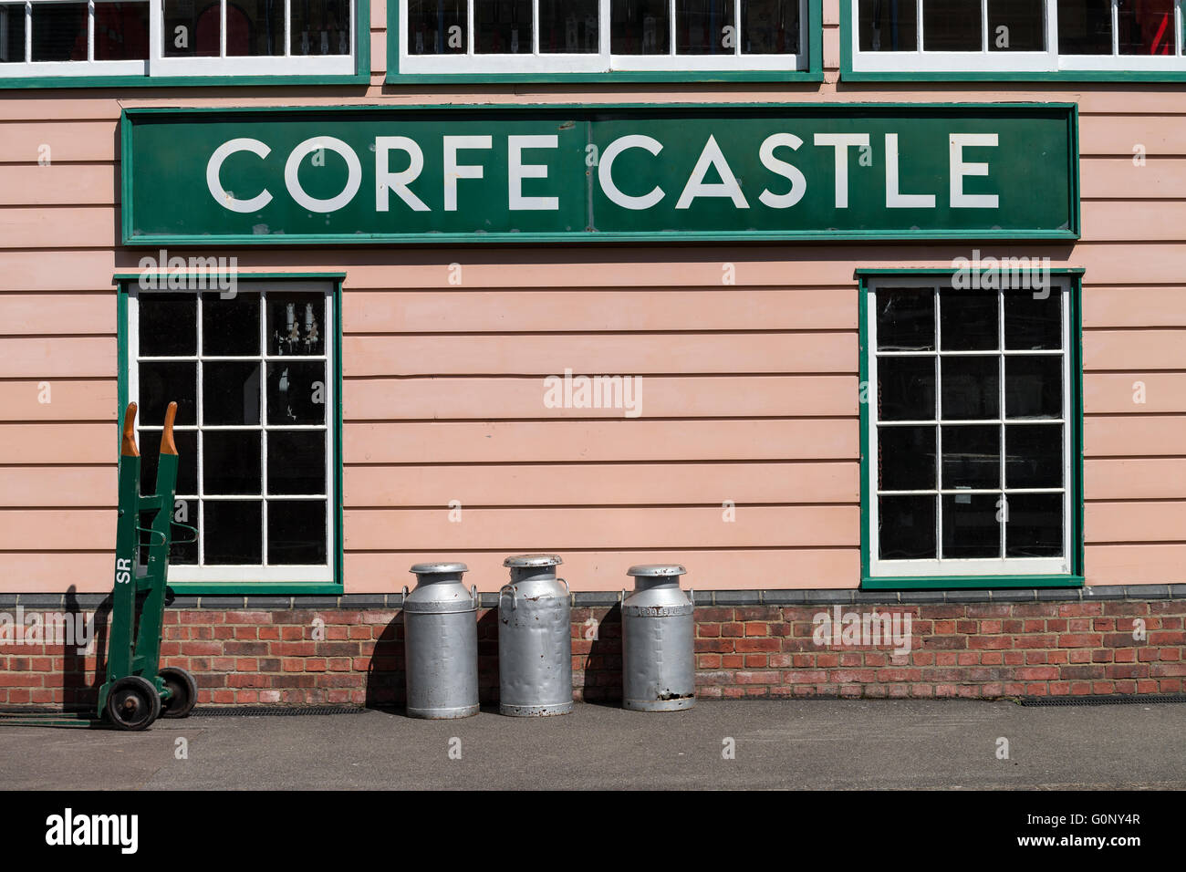 Corfe Castle Station Stock Photo