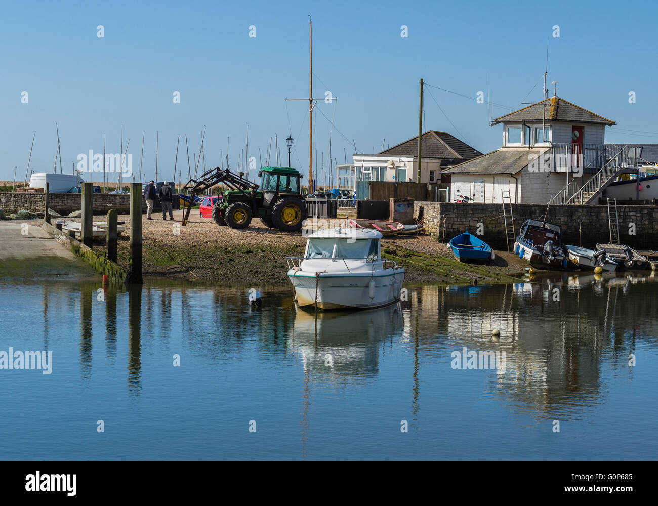 Keyhaven Harbour, Hampshire, England UK Stock Photo