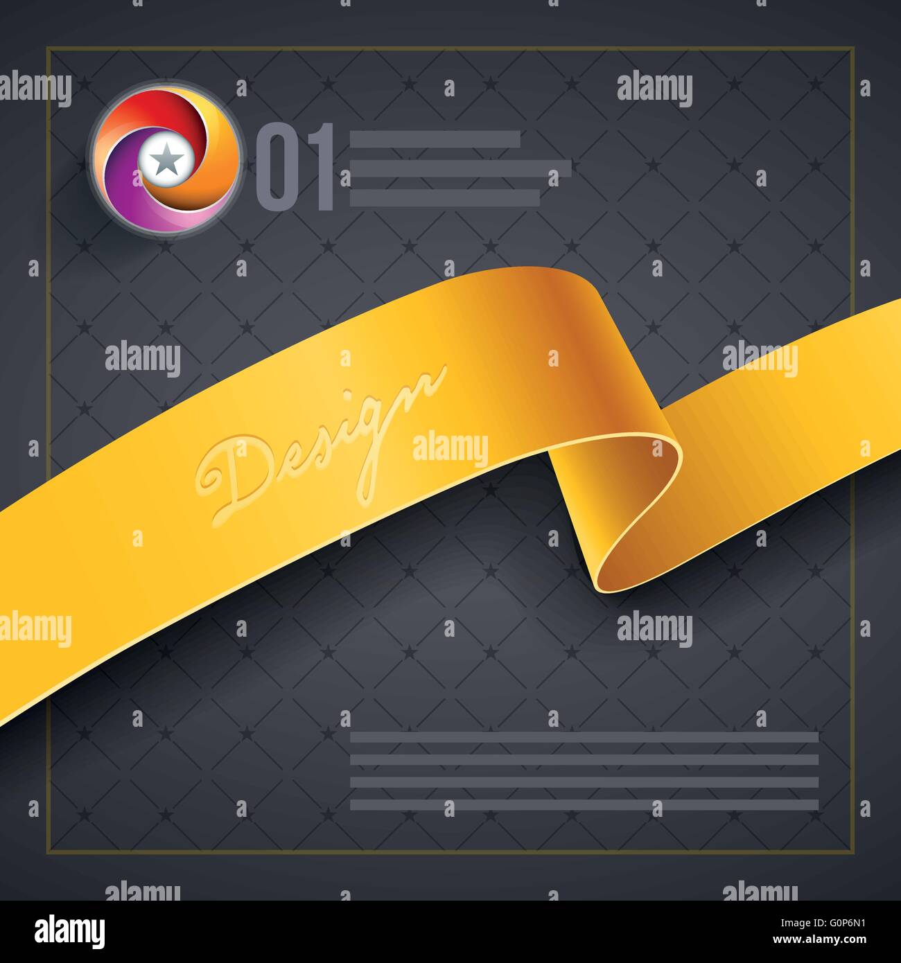 Ribbon design template. Vector design Stock Vector Image & Art Alamy