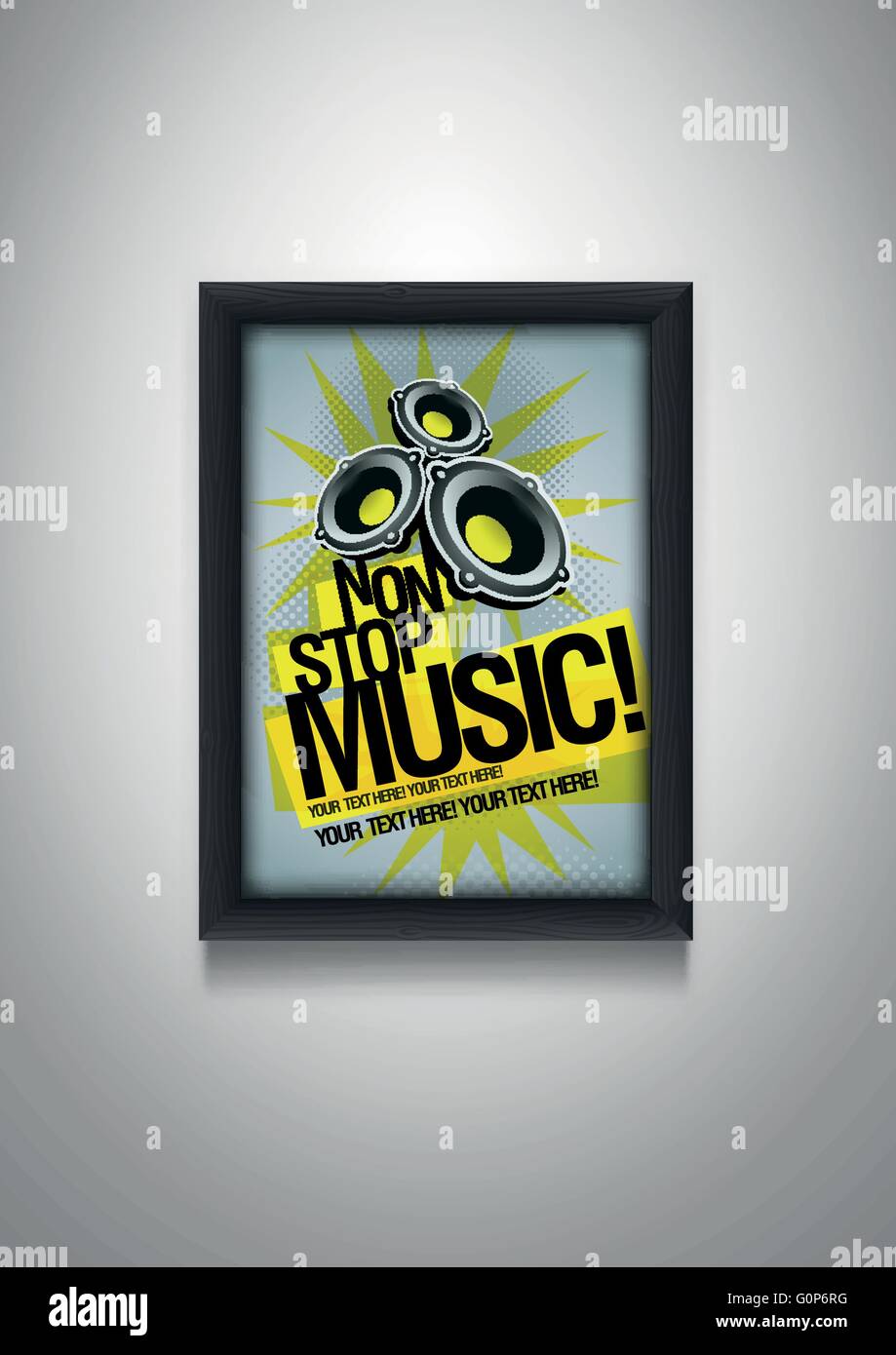 Realistic vector illustration of black wooden frame Stock Vector Image ...