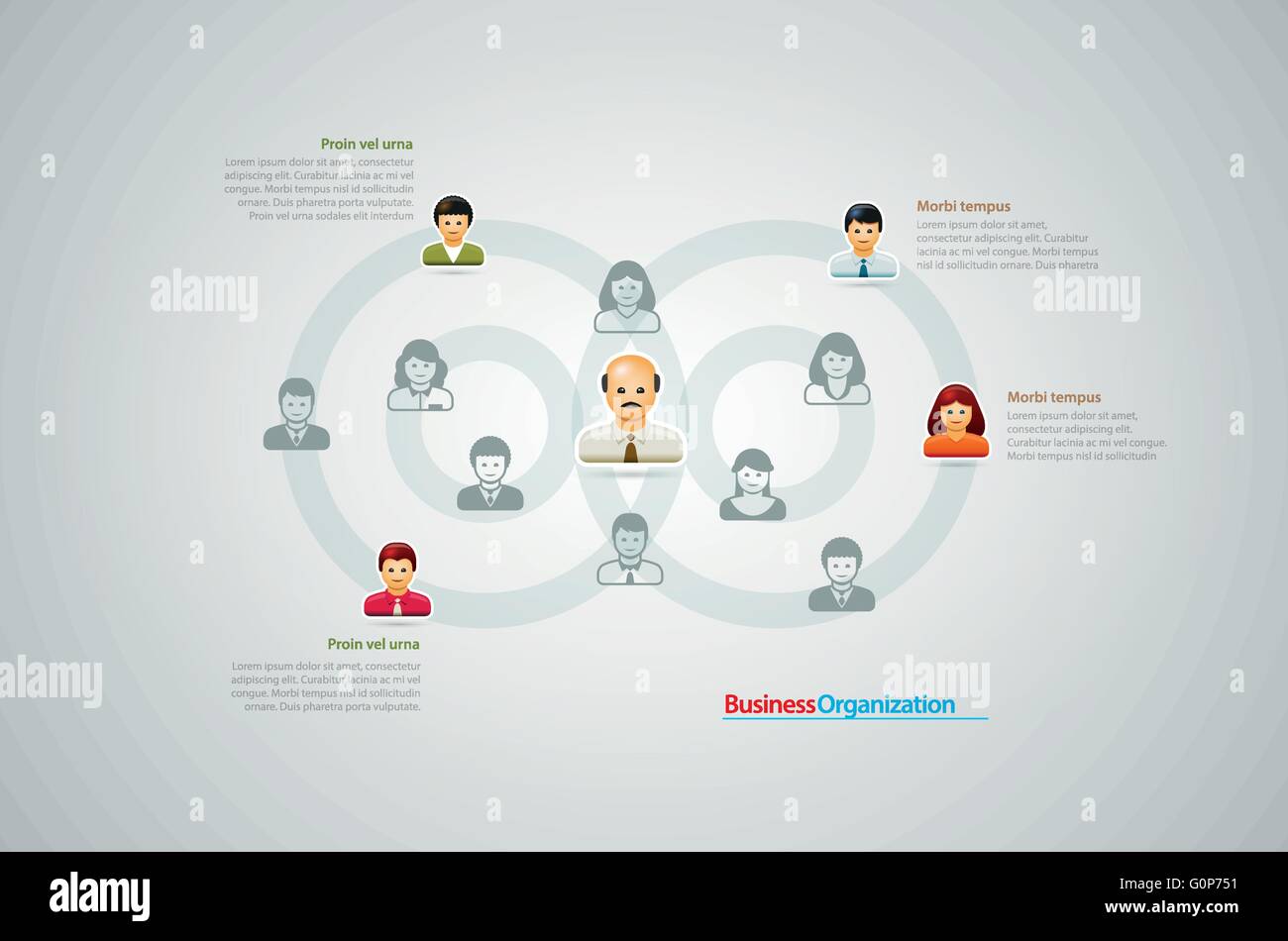 Corporate hierarchy chart Stock Vector Images - Alamy