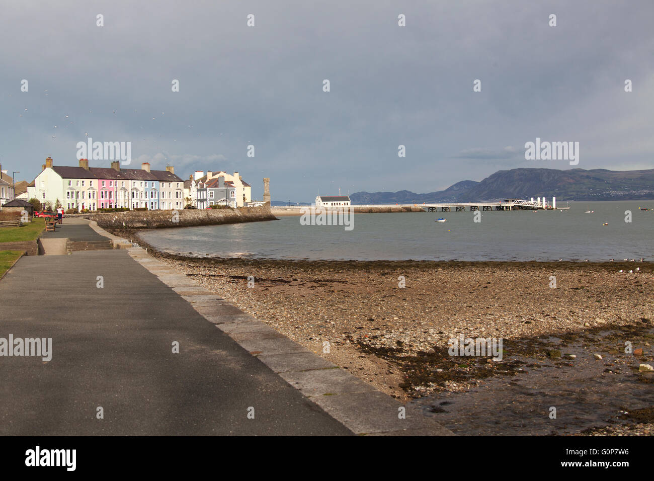 Town of Beaumaris, Anglesey, Wales. Picturesque view of Beaumaris