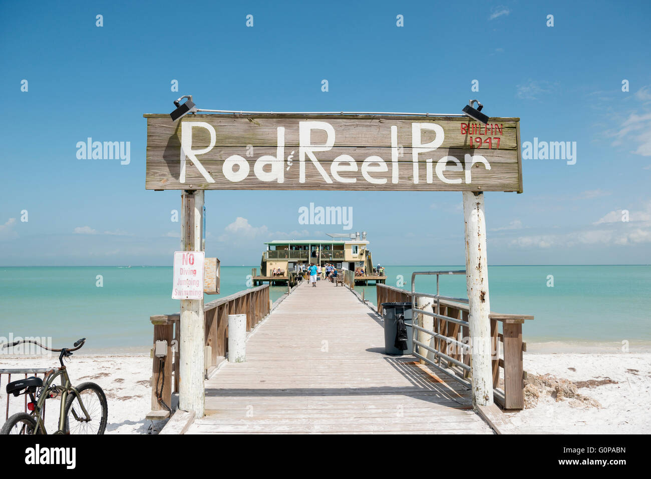 Rod and Reel Pier Anna Maria Island, Florida Stock Photo