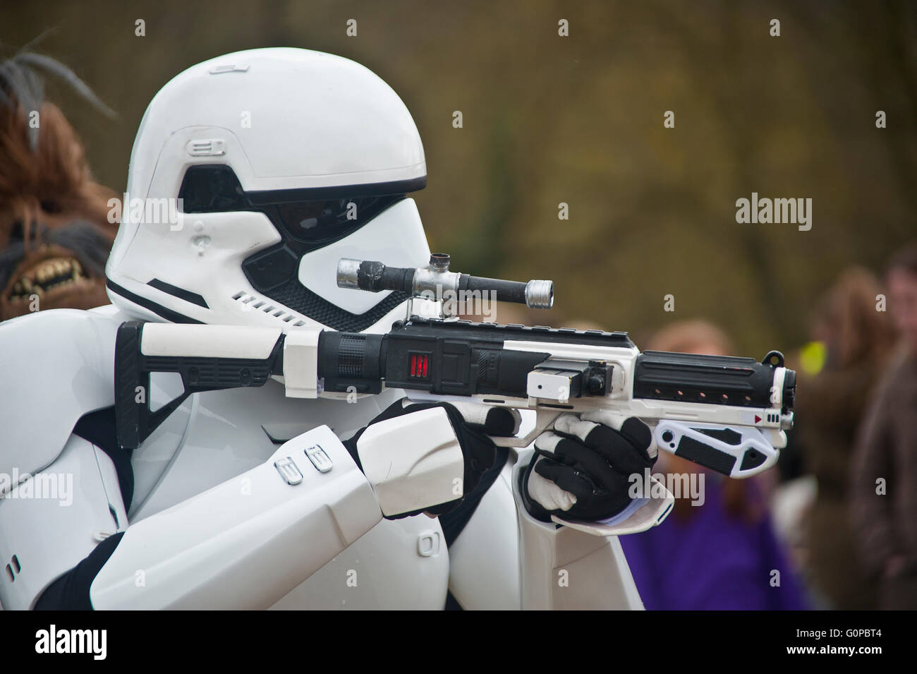 Stormtrooper, star wars, darth vader, soldier, galactic, empire, galactic empire, imperial army,white armour, films,george lucas Stock Photo