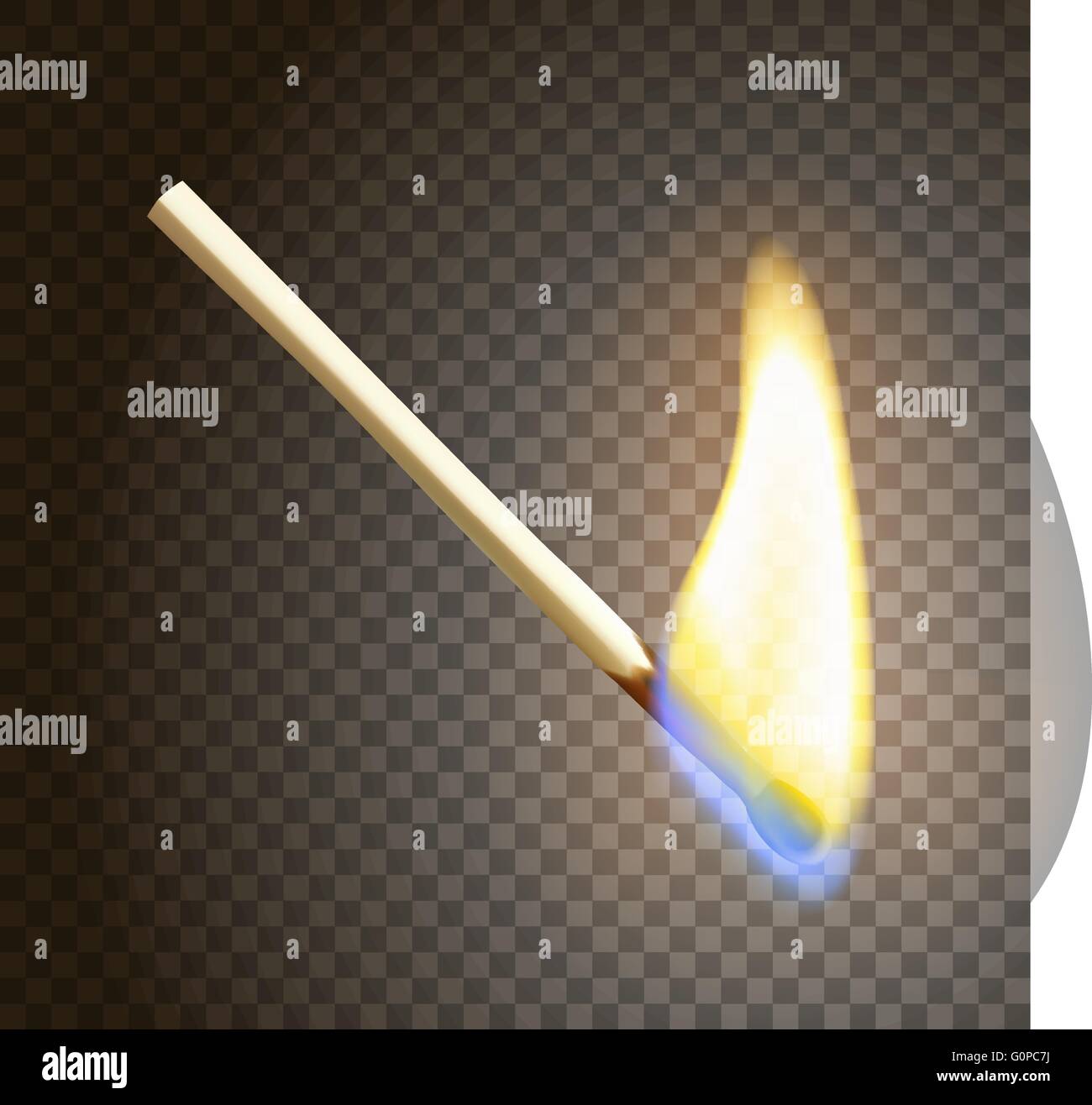 Realistic burning match Stock Vector Image & Art Alamy