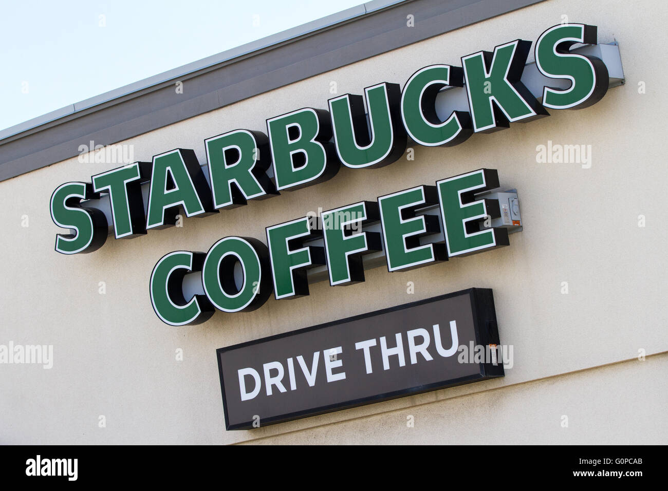 Starbucks coffee company in Kingston, Ont., on May 3, 2016 Stock Photo