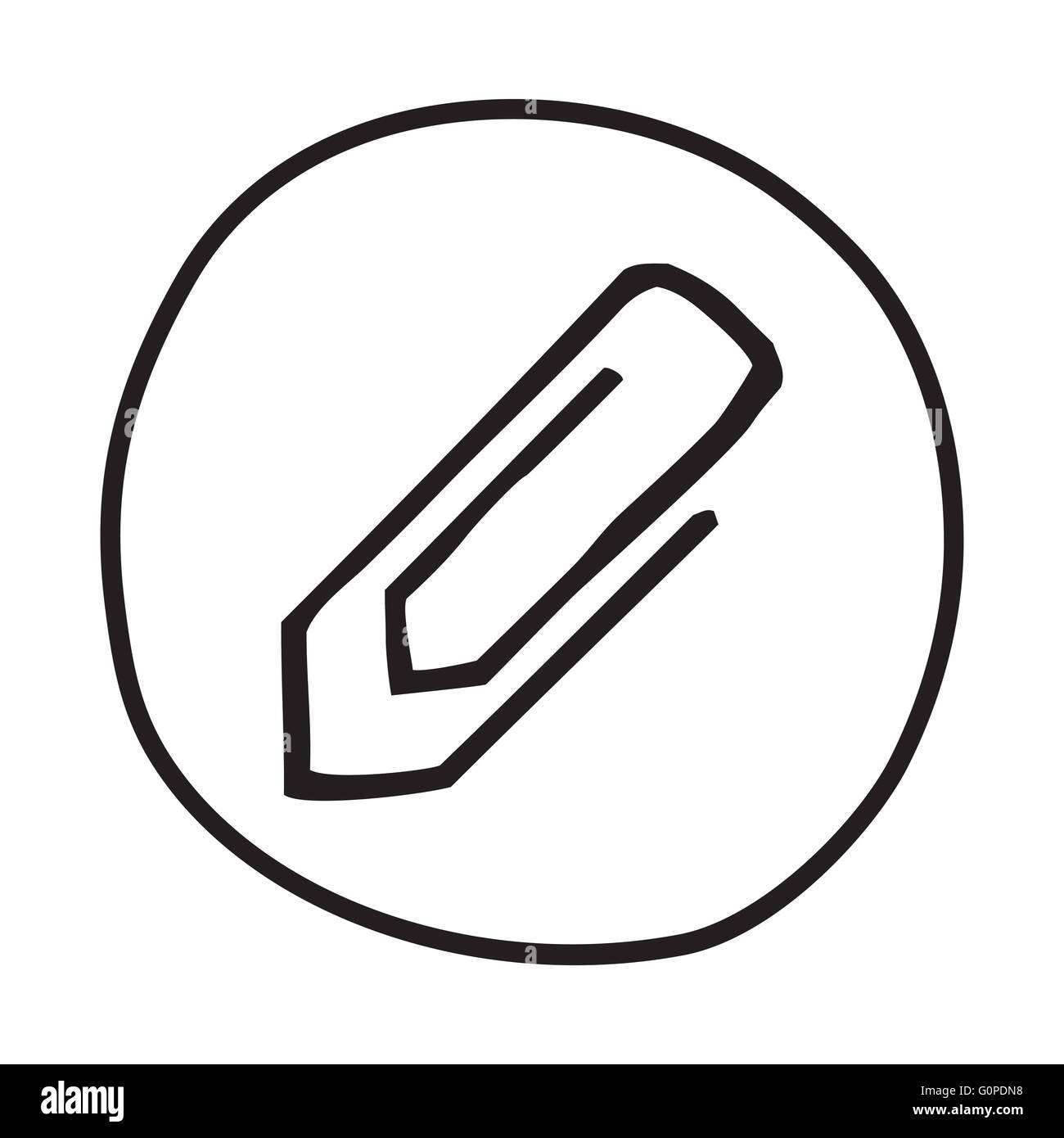 Paper clip border Stock Vector Images - Alamy