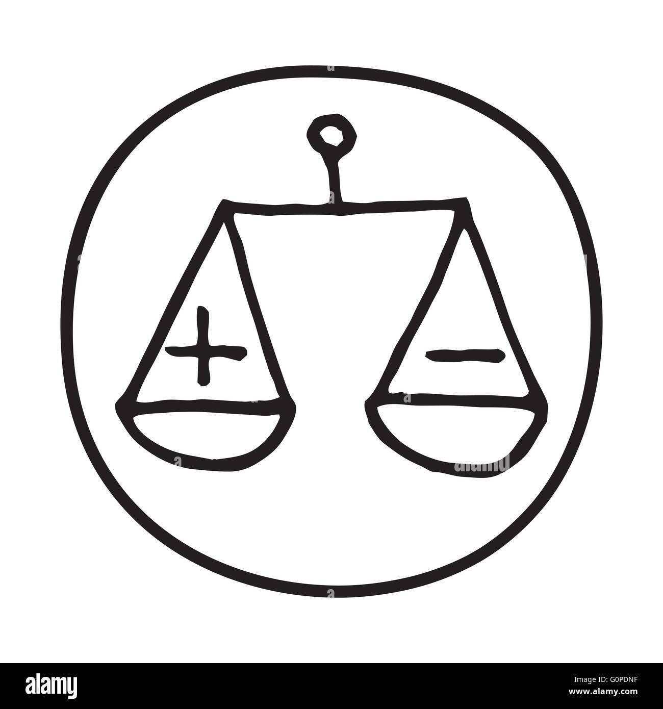 Doodle Scales icon Stock Vector Image & Art Alamy