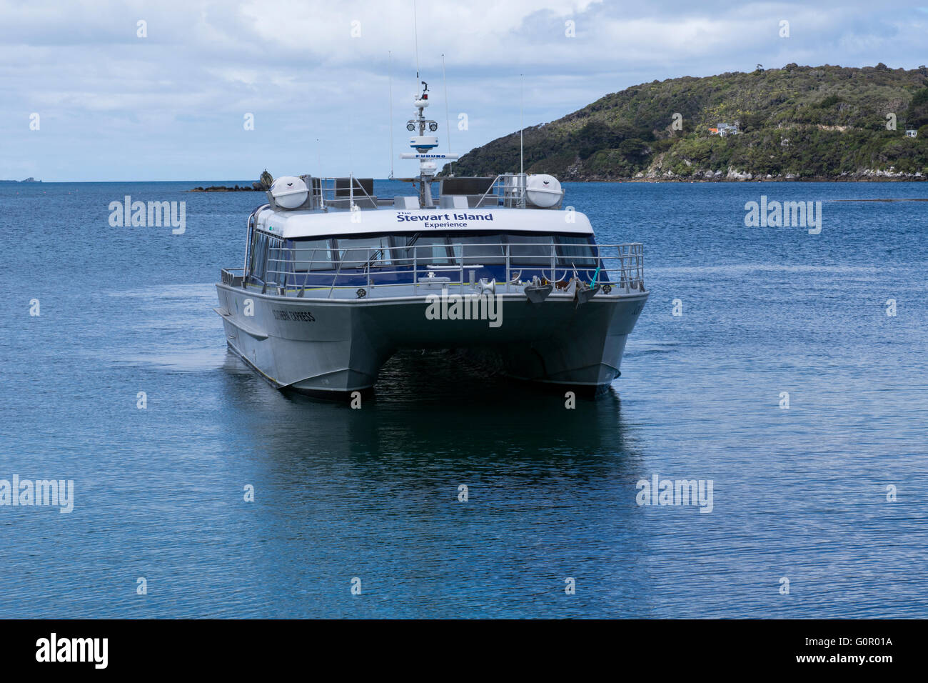 New Zealand, Stewart Island aka Rakiura, the third largest island in the country. Halfmoon Bay