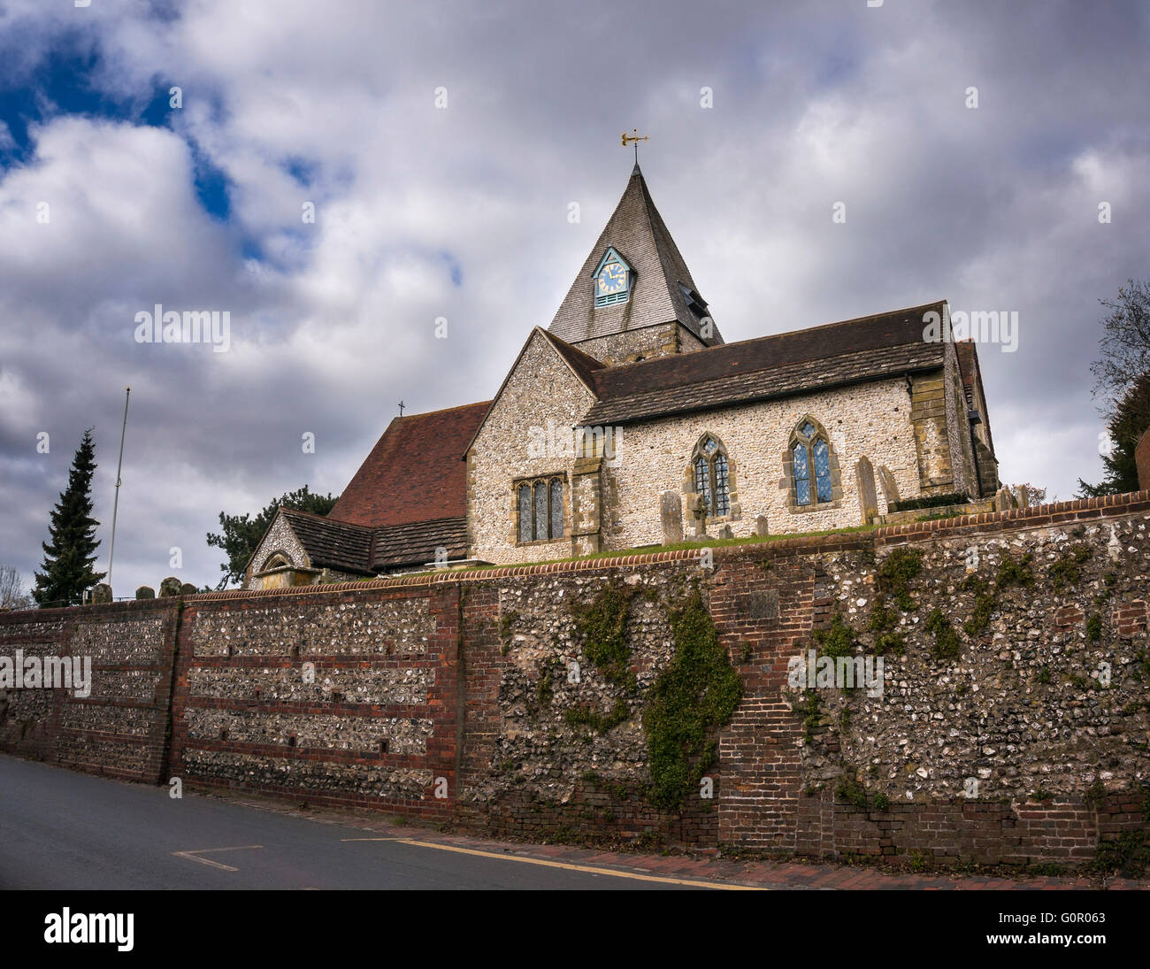The Church of St Margaret of Antioch in Ditchling, East Sussex, UK Stock Photo