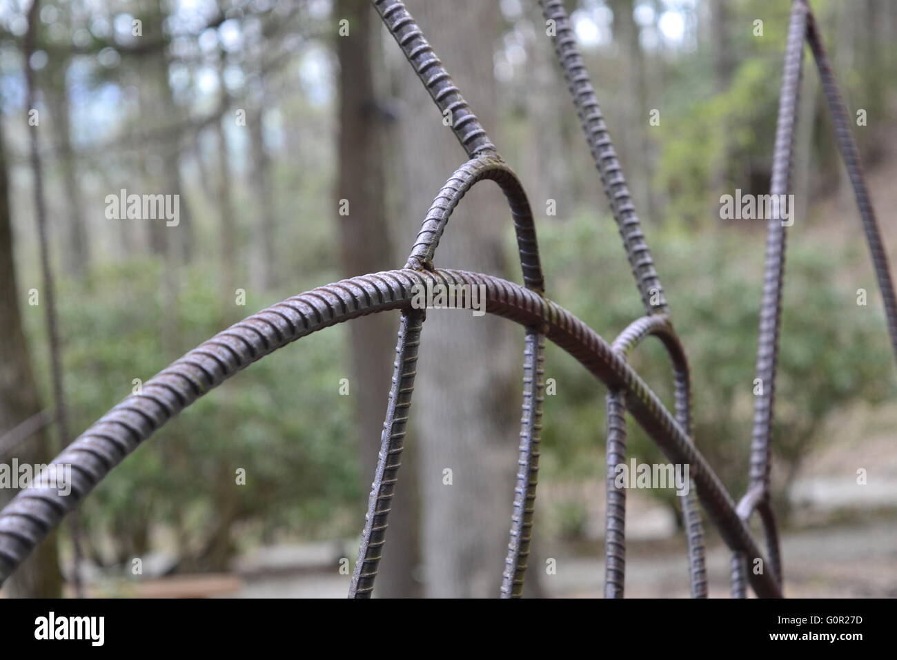 Rebar Sculpture Stock Photo Alamy