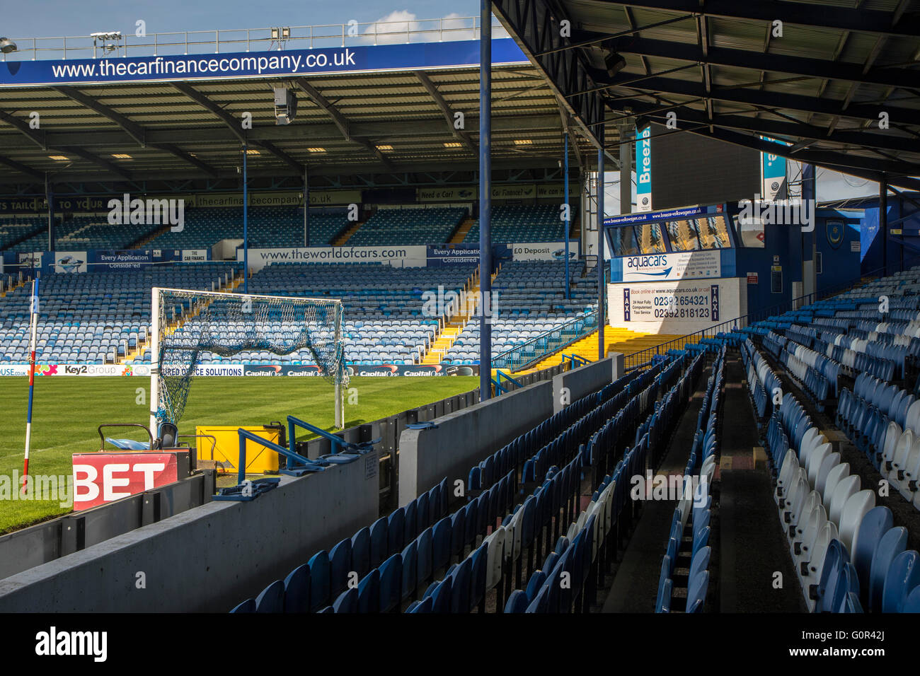 Fratton park portsmouth football ground stock photo alamy