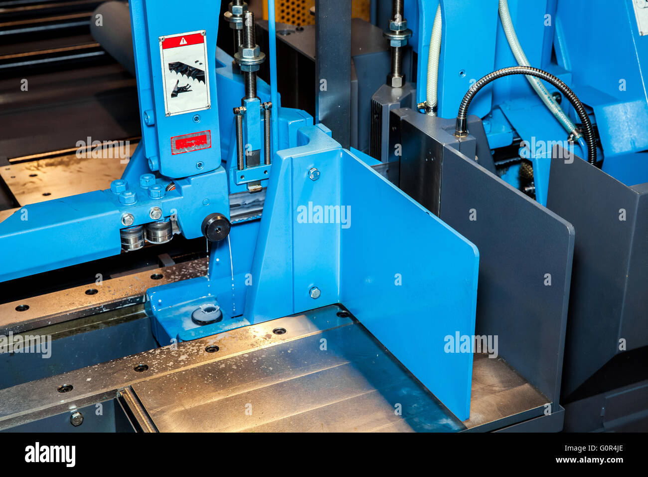 Band saws horizontal automatic cutting range machine Stock Photo Alamy