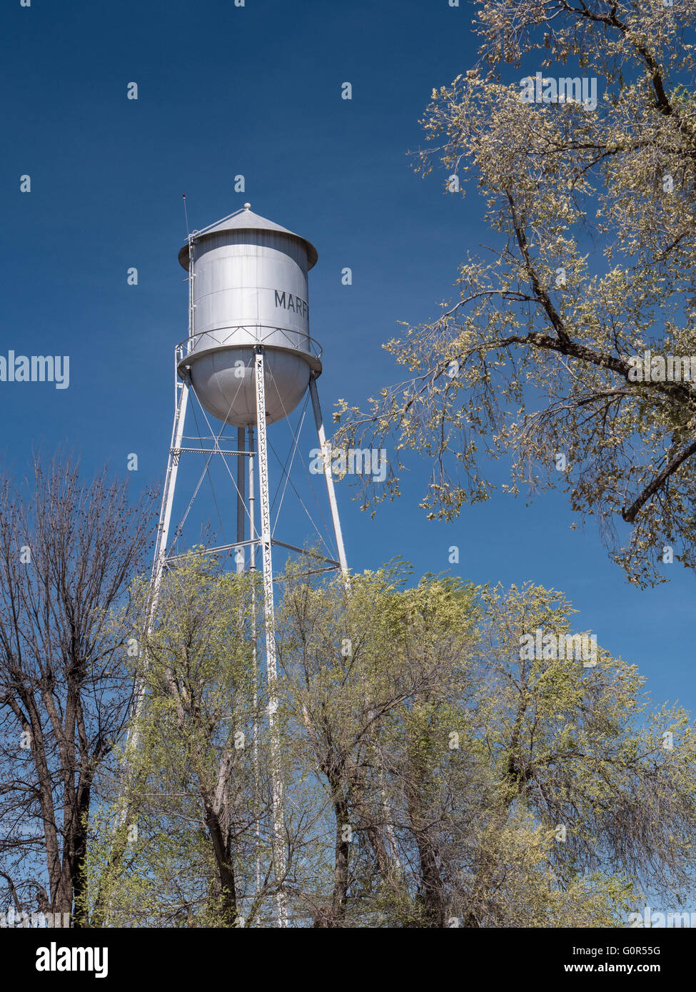 Water tower, Marfa, Texas Stock Photo - Alamy
