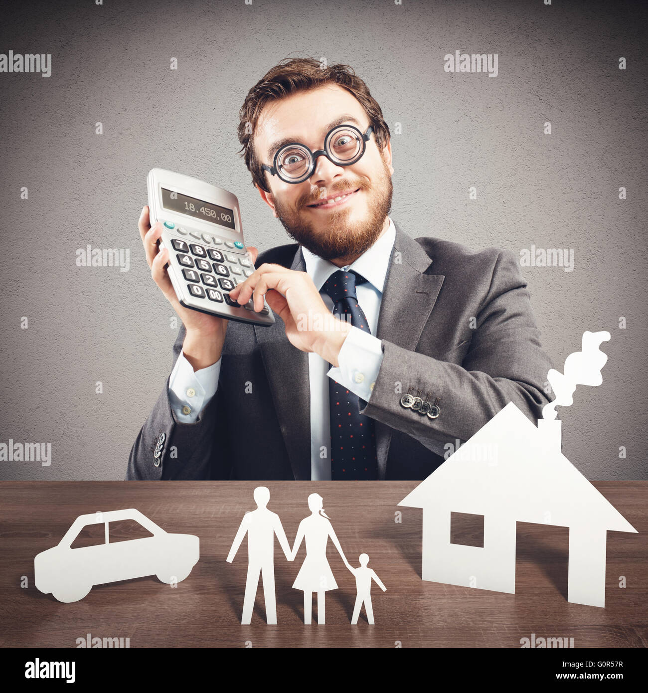 Expense family Stock Photo