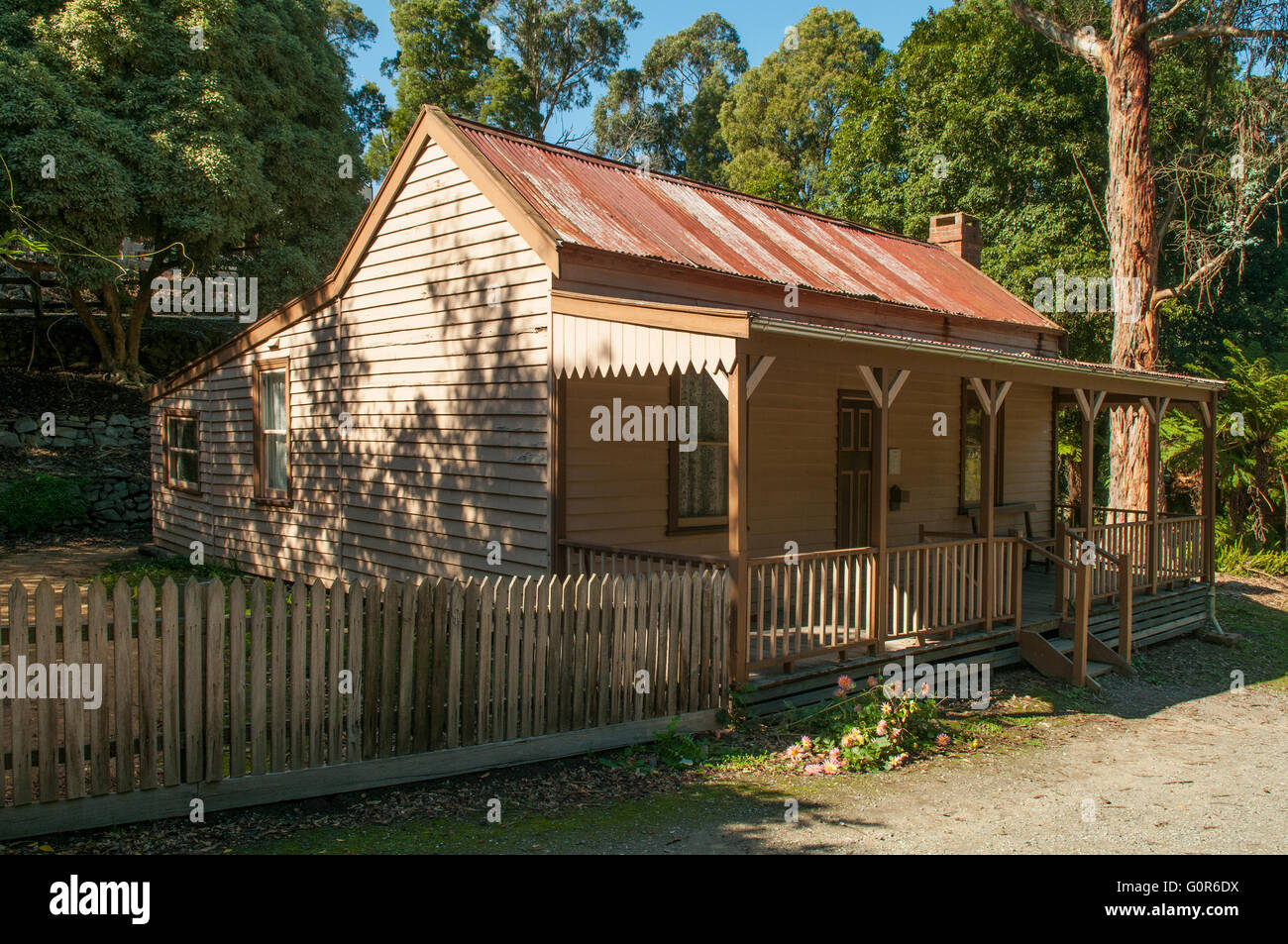 Mine Manager's House at Coal Creek, Korumburra, Victoria, Australia Stock Photo